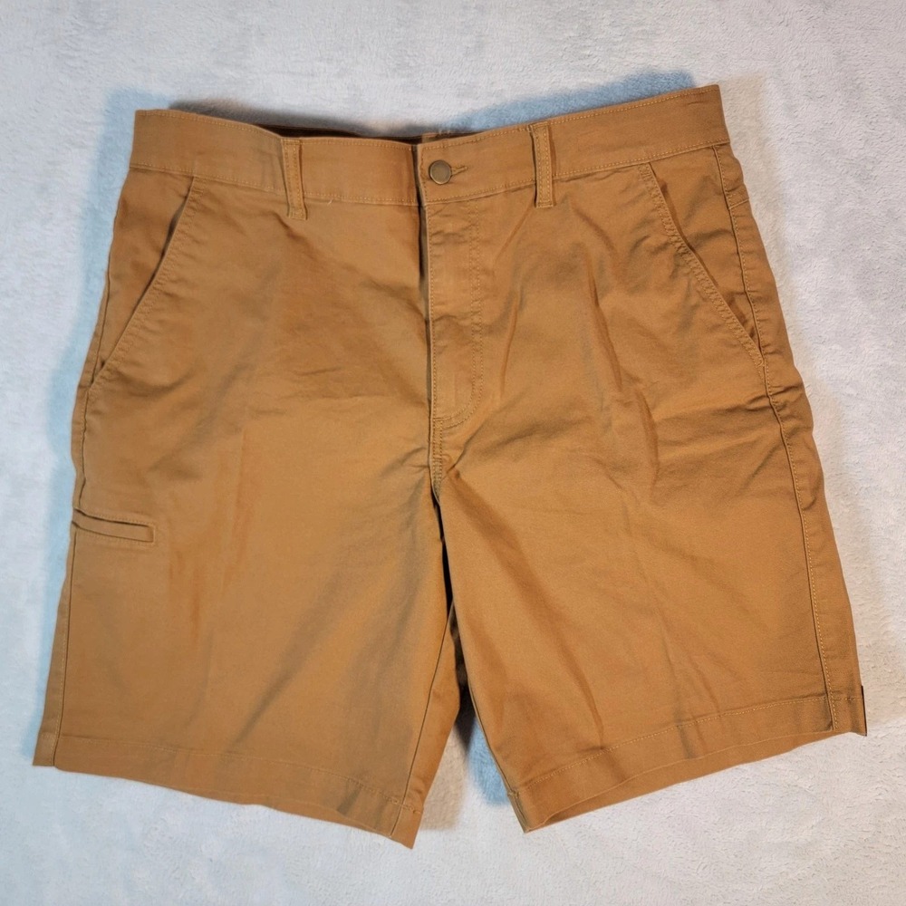 Brahma Men's Canvas Work Shorts Size 36 Brown Relaxed Fit 9" Inseam NWT Tactical